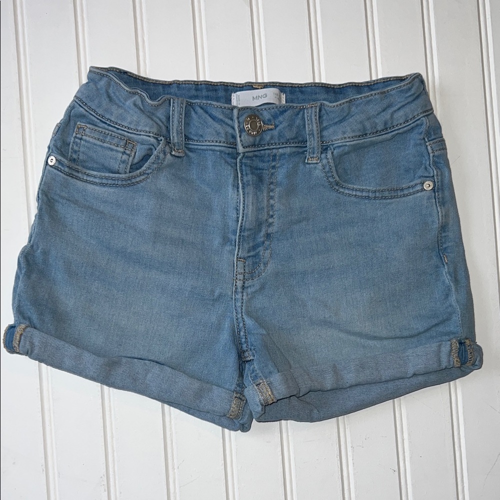 Mango girls denim jean shorts